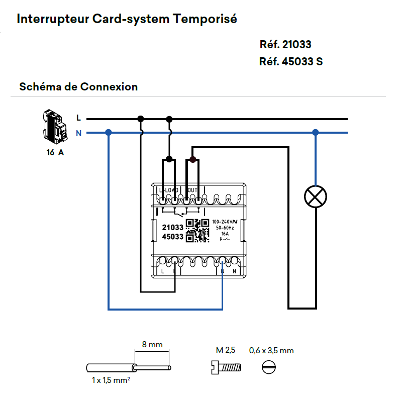 21033 45033 schéma de connexion