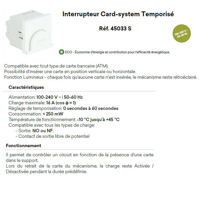 45033 caractéristiques