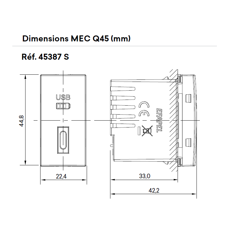 45387 Dimensions