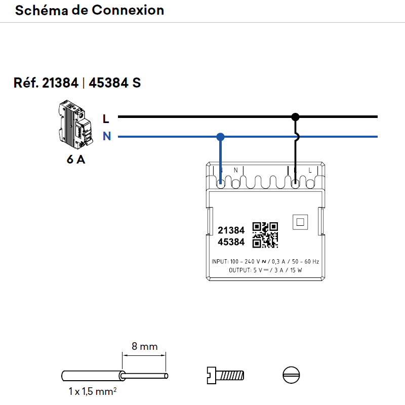 21384 45384 Schéma de connexion