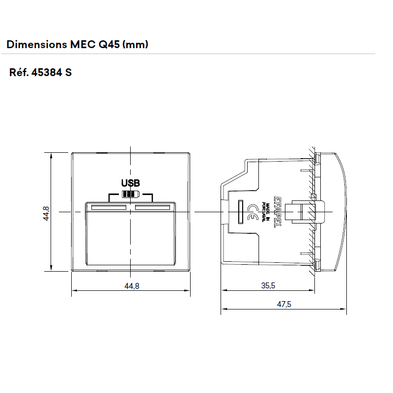 45384 Dimensions