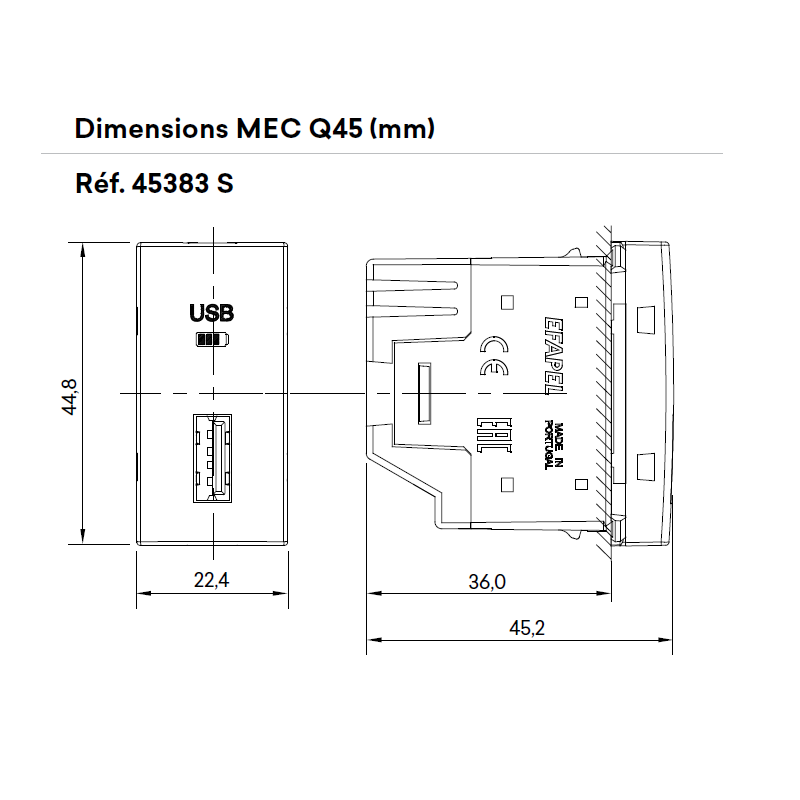 45383 Dimensions