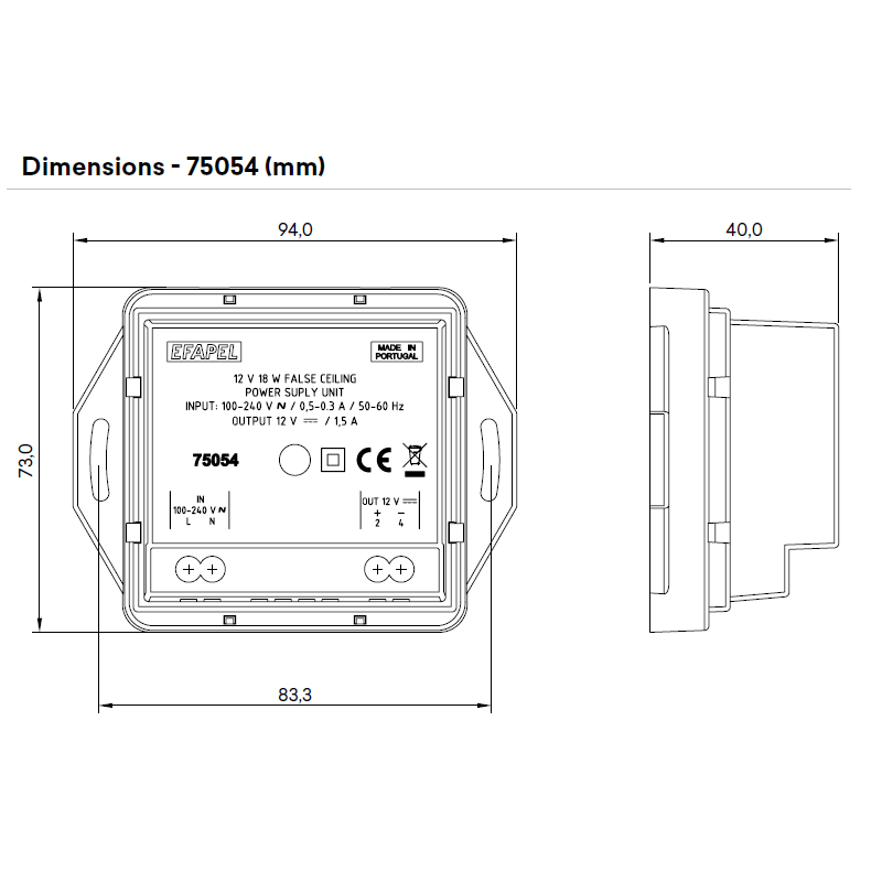 75054 Dimensions