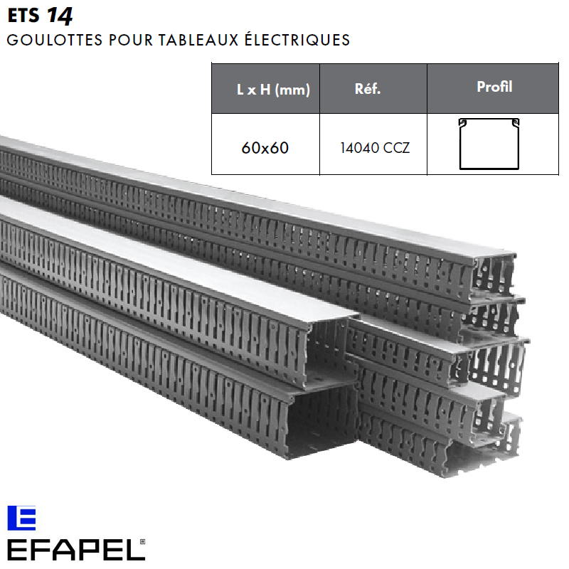 Goulotte tableau électrique 14040CCZ