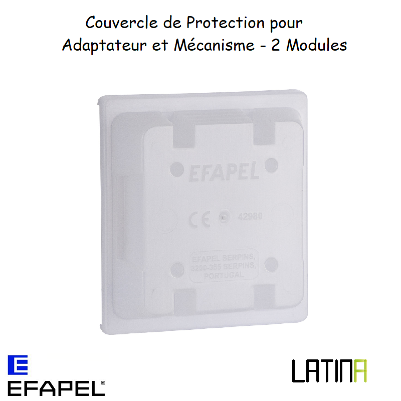 Couvercle de Protection pour Adaptateur et Mécanisme - 2 Modules 42980