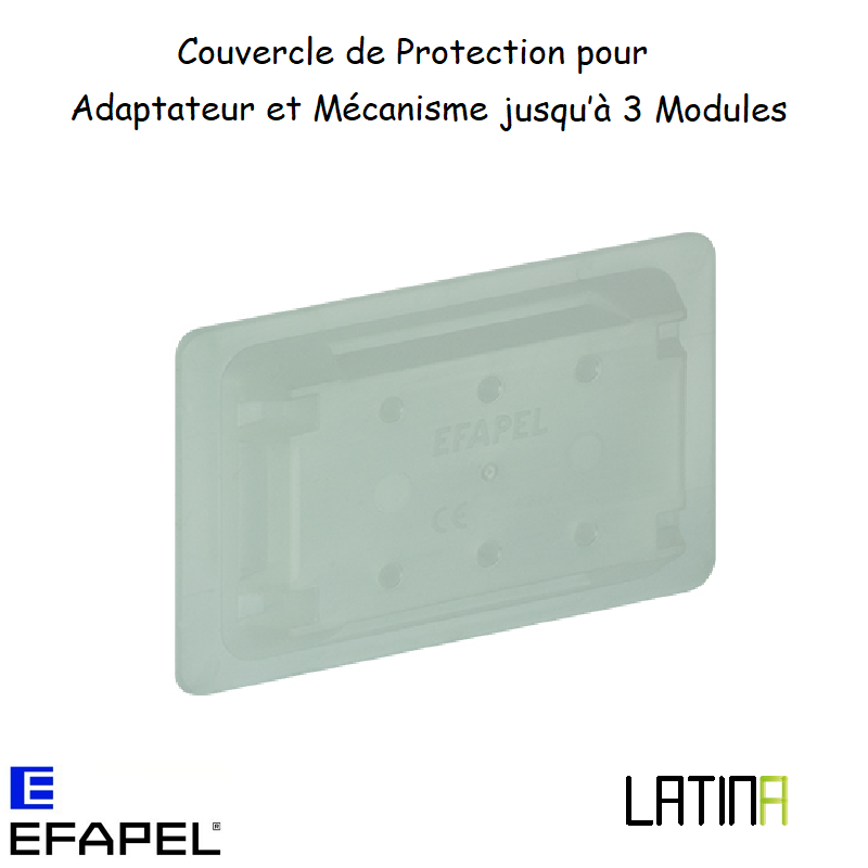 Couvercle de Protection pour Adaptateur et Mécanisme - 3 Modules 41984