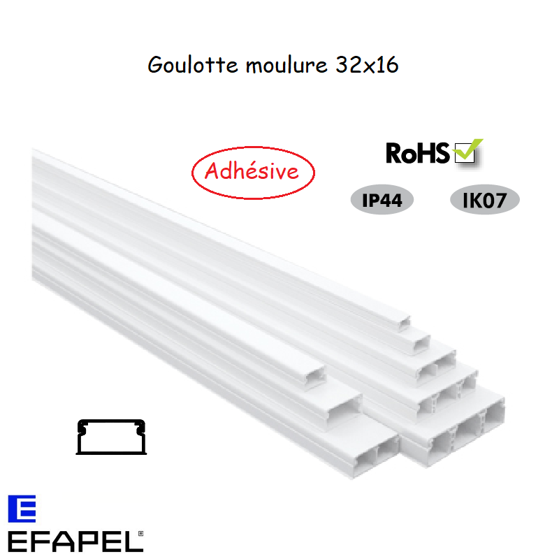 Goulotte moulure 32x16 10040FBR