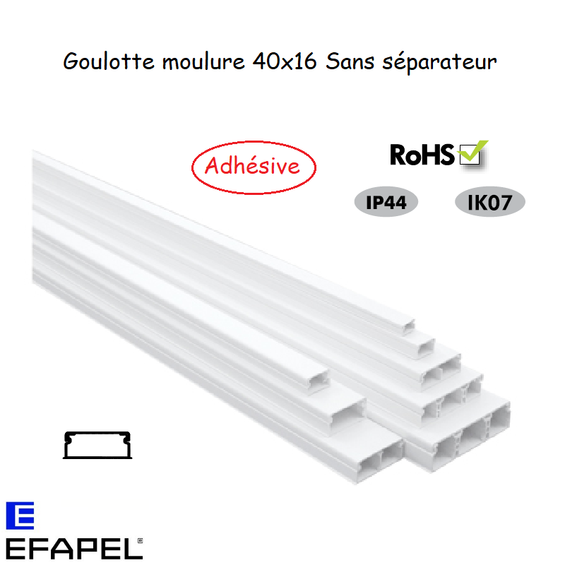 Goulotte moulure 40x16 10160FBR