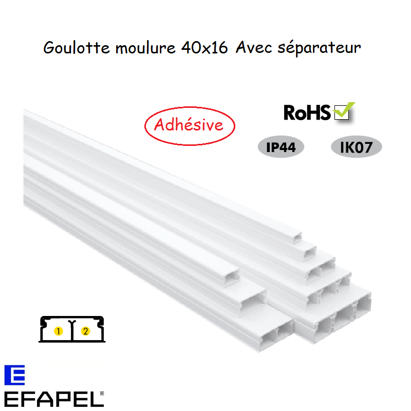 Goulotte moulure 40x16 10060FBR