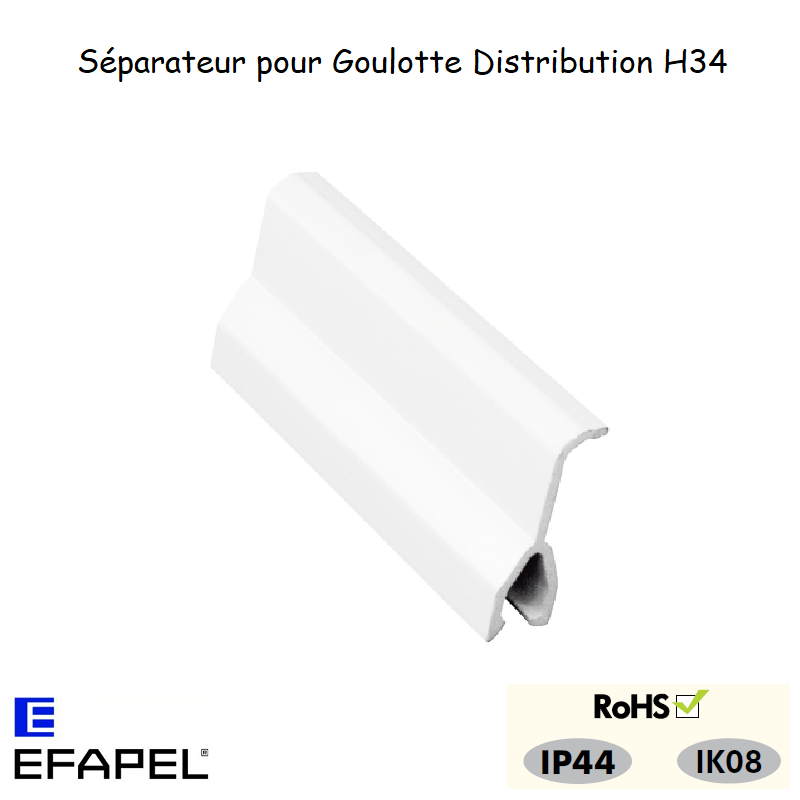 Séparateur pour goulotte série 10 distribution 10089