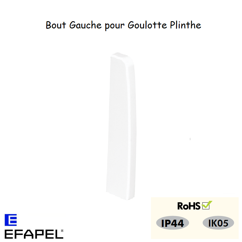 bout gauche pour goulotte plinthe 10105ABR