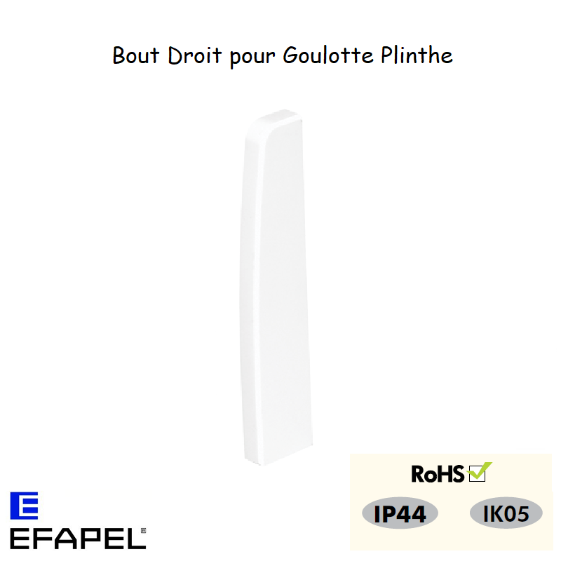 bout droit pour goulotte plinthe 10108ABR