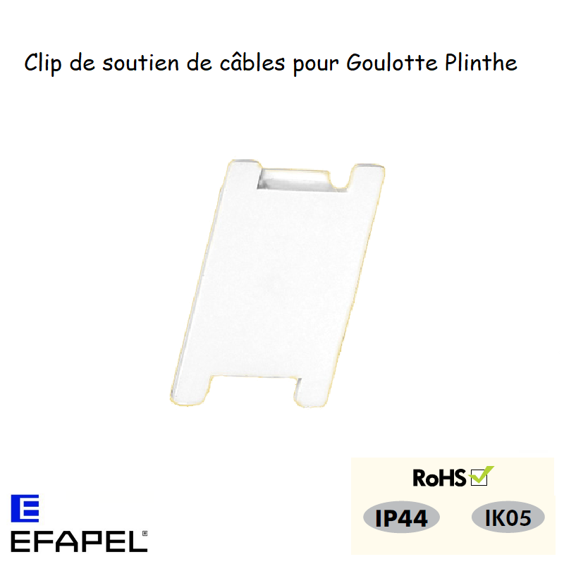 clip pour soutien de cables pour goulotte plinthe 10109ABR