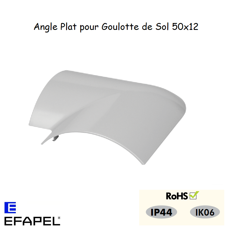 Angle Plat Goulotte de Sol 50x12 10113ACZ