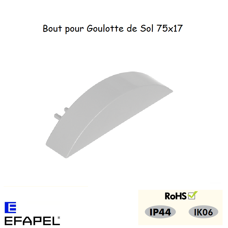 Bout Goulotte de Sol 75x17 10125ACZ