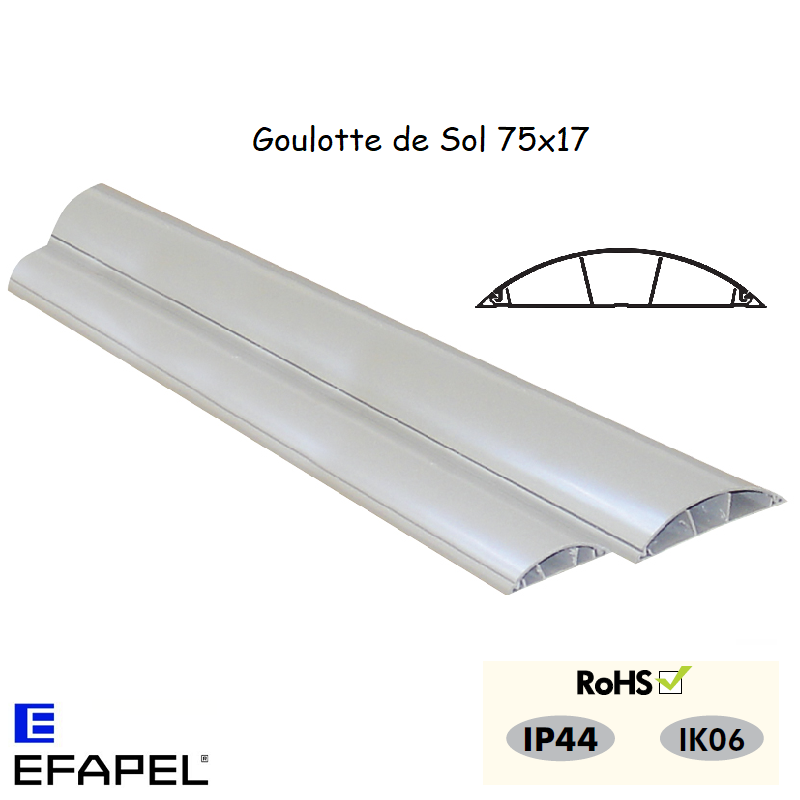 Goulotte de sol 75x17 10120CCZ