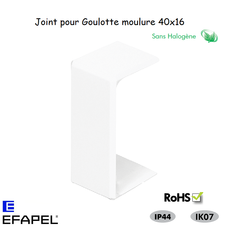 joint pour goulotte série 10 Moulures sans halogènes 40x16 10064GBR