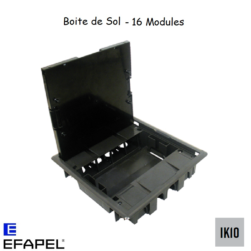 Boite de sol 16 modules Anthracite 83008C