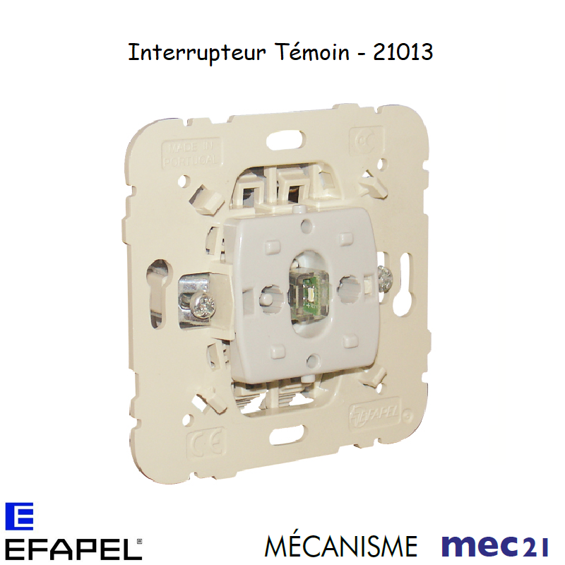 Mécanisme interrupteur témoin mec 21013
