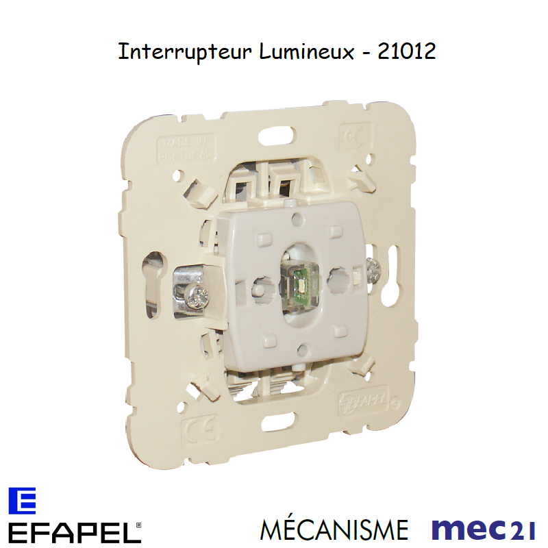 Mécanisme interrupteur lumineux mec 21012