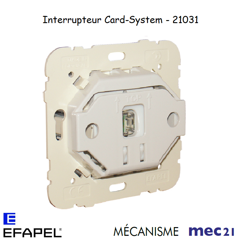 Mécanisme interrupteur card system mec 21031