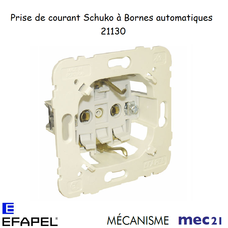 Mécanisme Prise de courant schuko mec 21130
