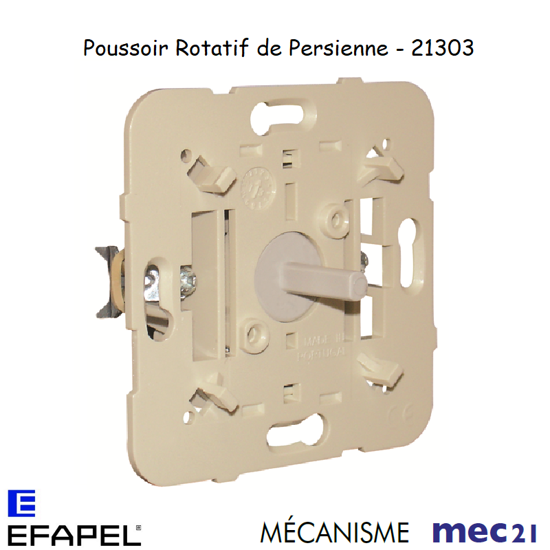Mécanisme poussoir rotatif de persienne mec 21303