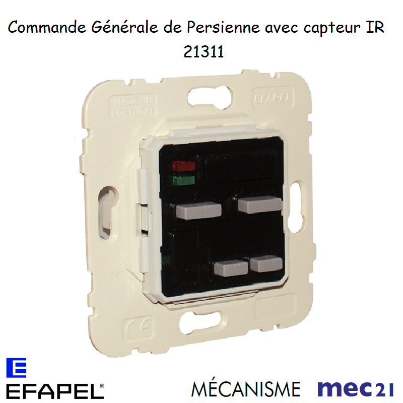 Mécanisme commande générale de persienne avec capteur IR mec 21311