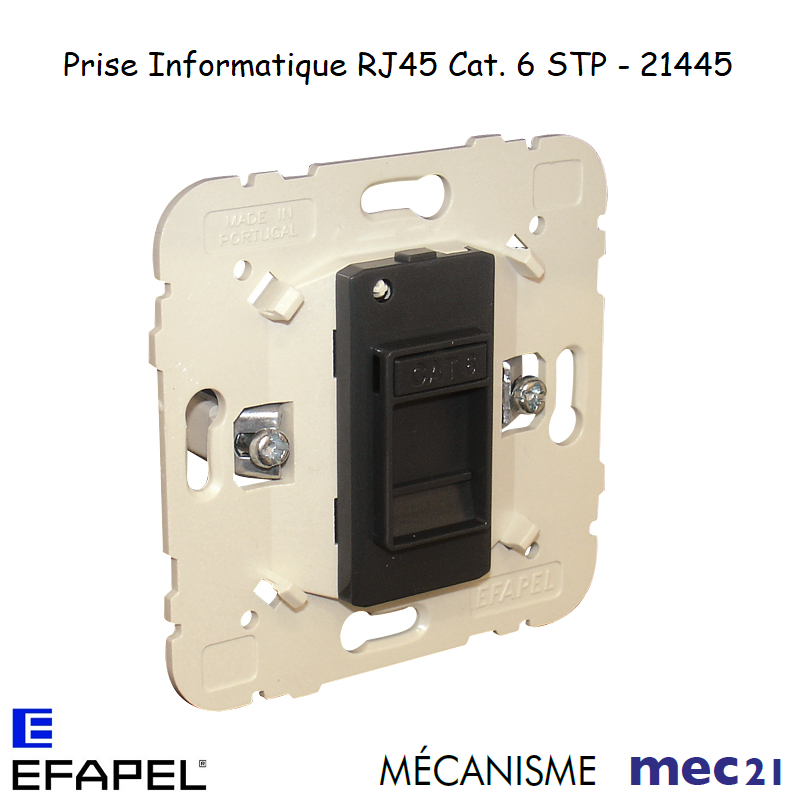 Mécanisme Prise Informatique RJ45 Cat. 6 STP mec 21445