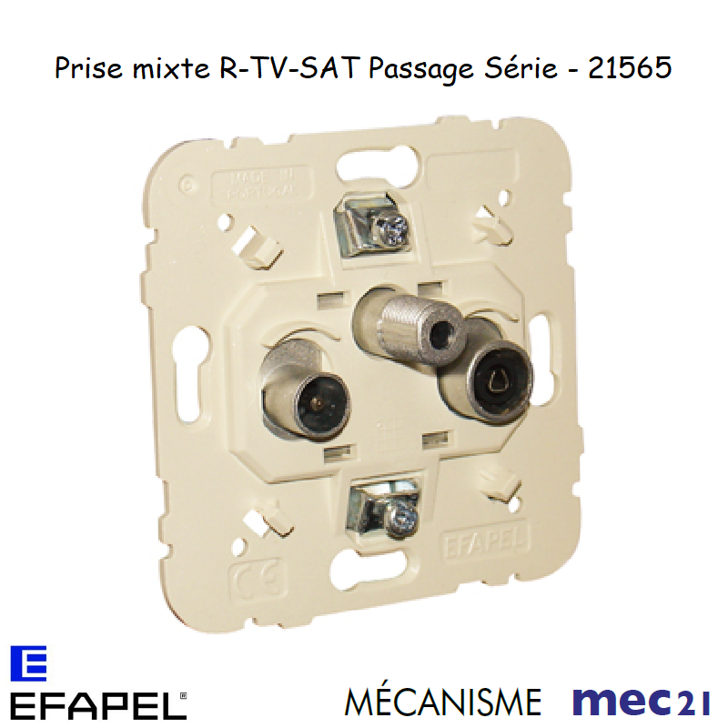 Mécanisme Prise R TV SAT passage série mec 21565