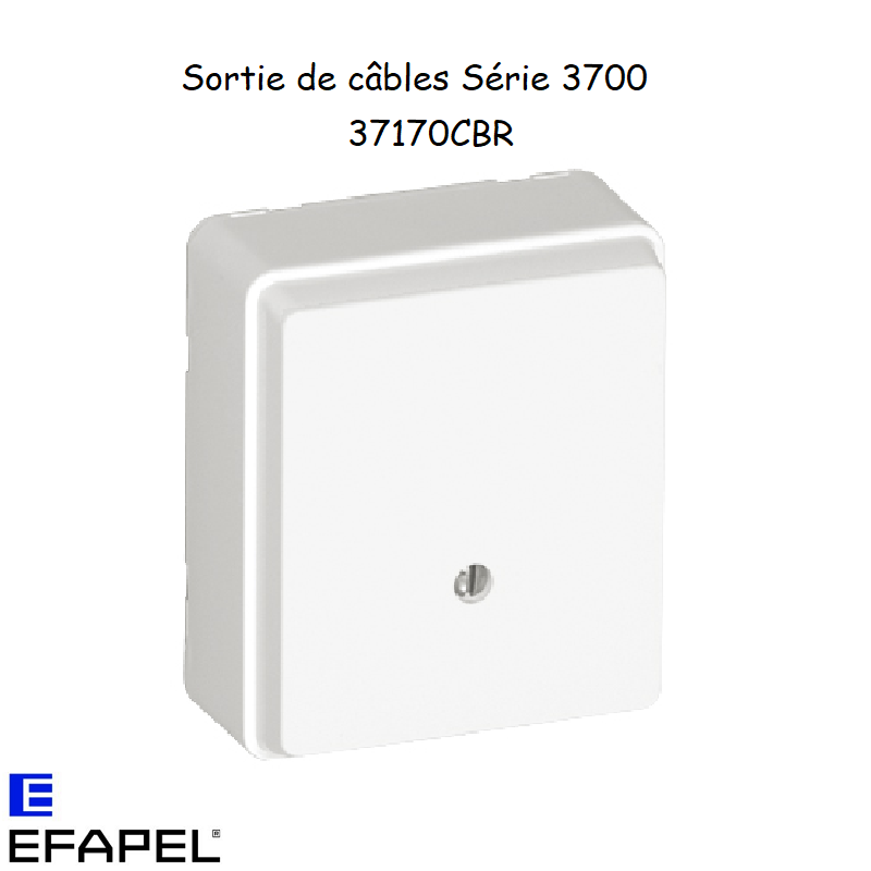 Sortie de cable Série 3700 EFAPEL 37170C