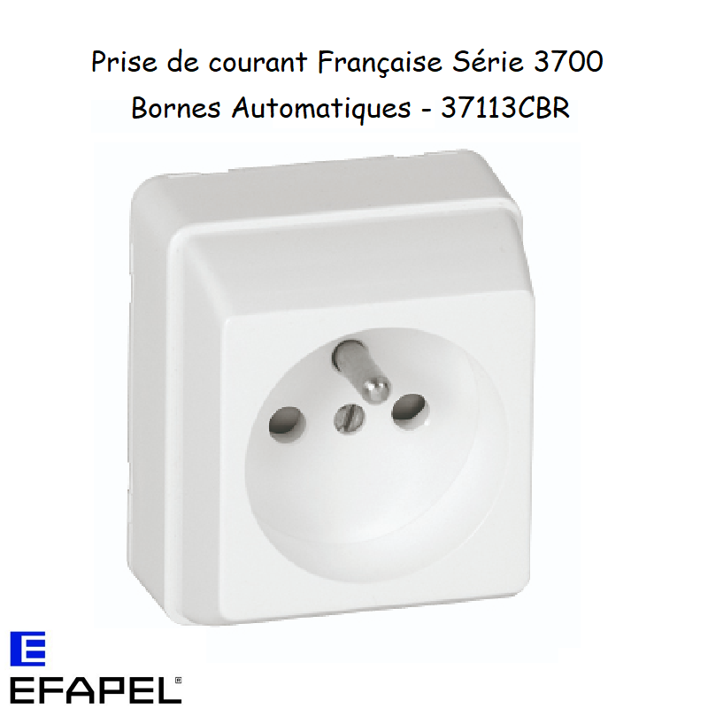 Prise de Courant Française Série 3700 EFAPEL 37113C