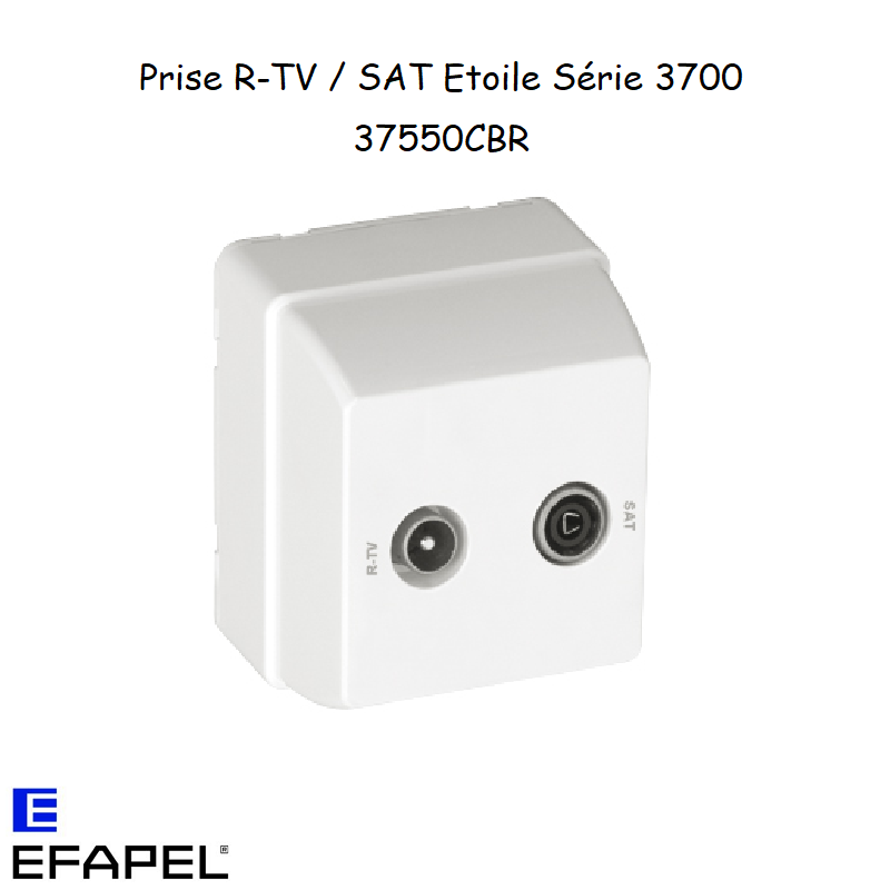 Prise R-TV - SAT étoile 3700 EFAPEL 37550C