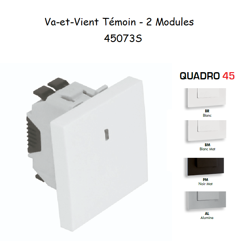 Va-et-Vient témoin 2 modules Quadro 45073S