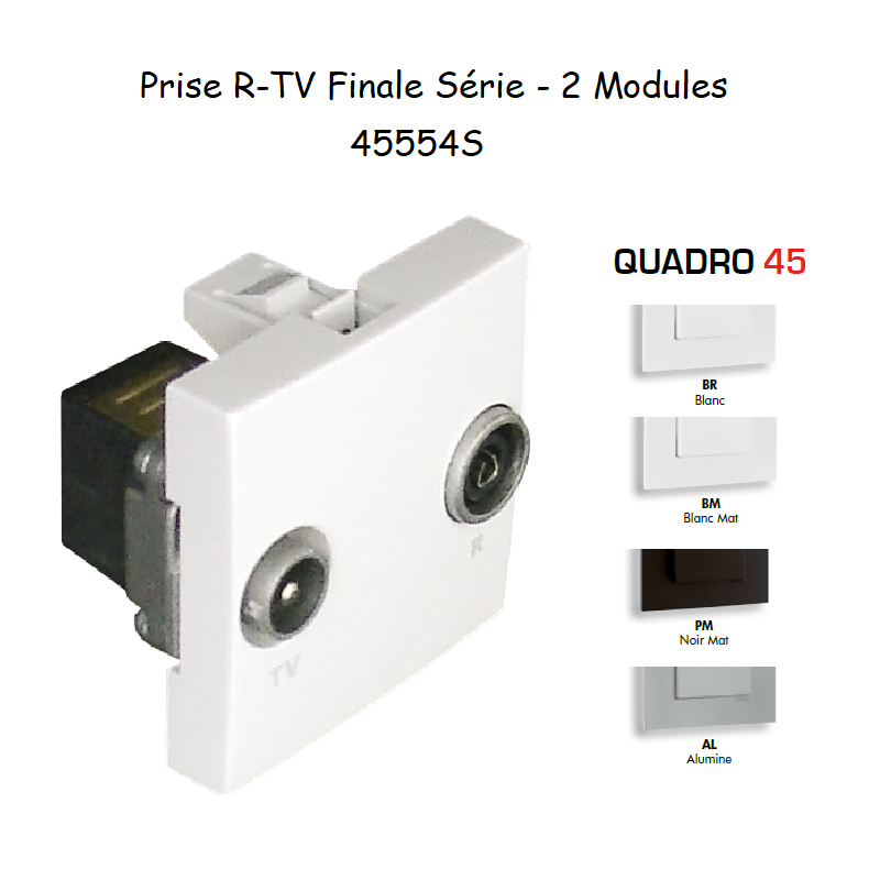 Prise R-TV Finale Série Quadro 45554S