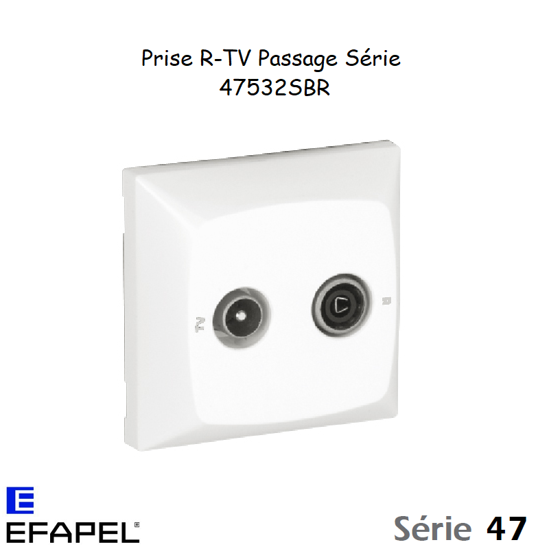 Prise R-TV Passage Série 47532