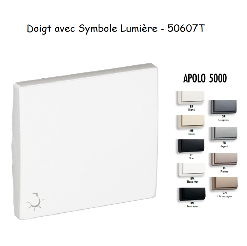 Doigt avec symbole Lumière APOLO5000 50607T