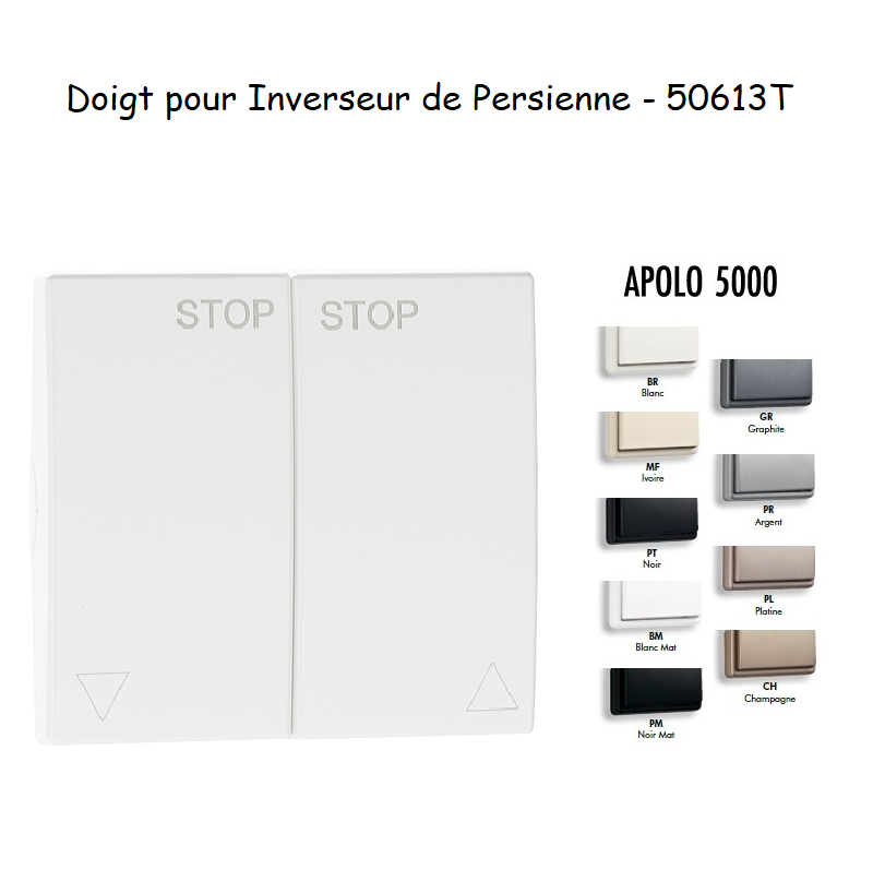 Doigt Inverseur de persienne APOLO5000 50613T