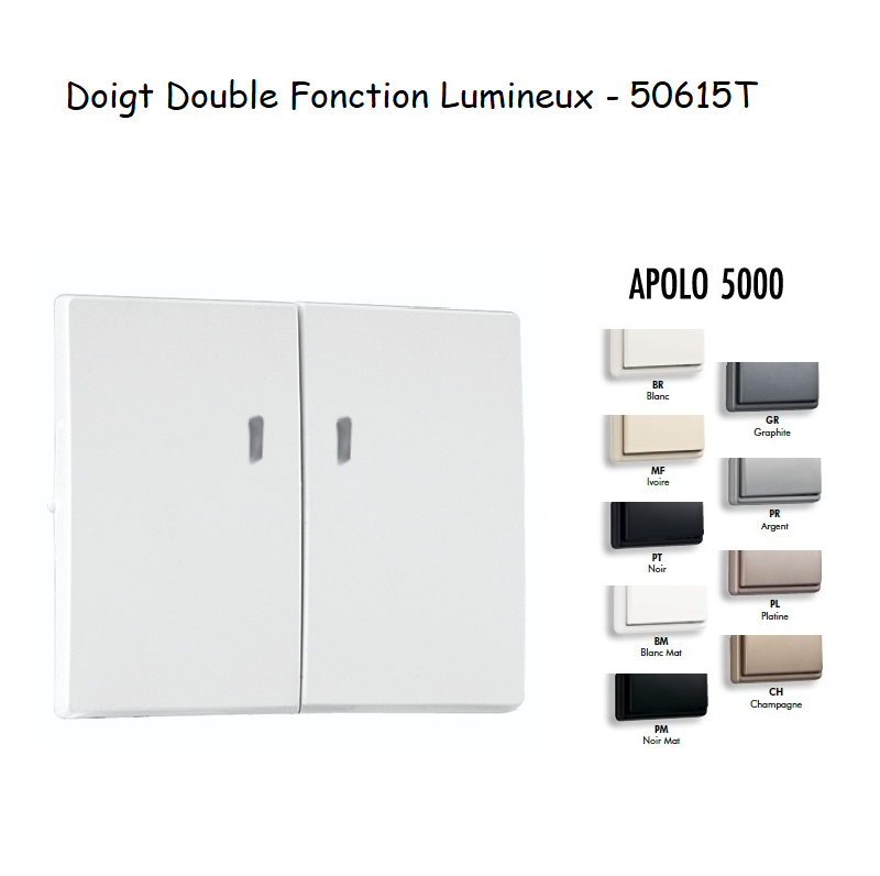 Doigt Double Fonction Lumineux APOLO5000 50615T