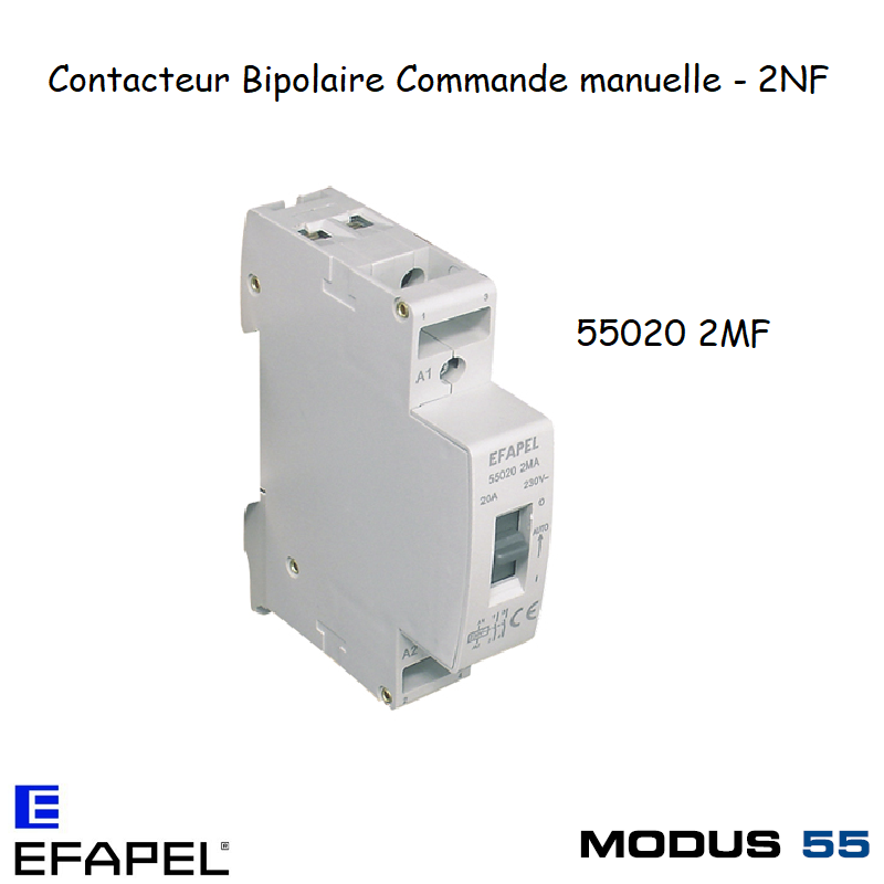 Contacteur bipolaire 2NF 55020 2MF