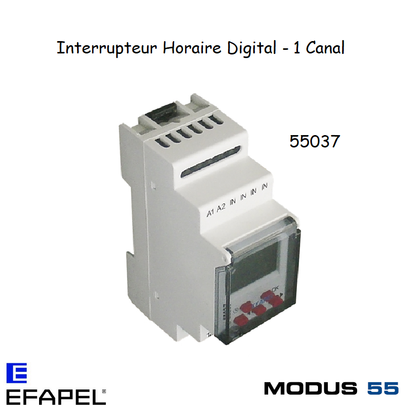 Interrupteur Horaire de 1 Canal 55037