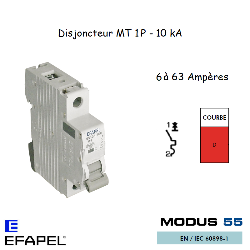 DISJONCTEUR MT ULTRA 1P 551XX 1DU