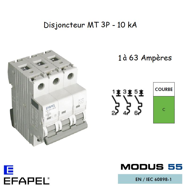 DISJONCTEUR MT ULTRA 3P 551XX 3CU