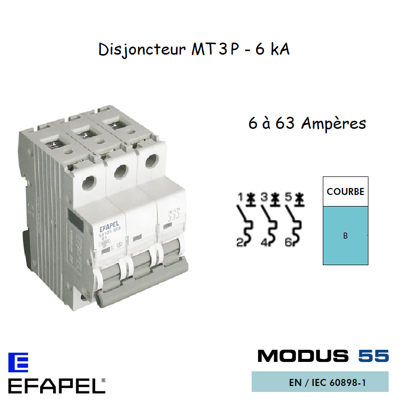 DISJONCTEUR MT SUPER 3P 551XX 3BS