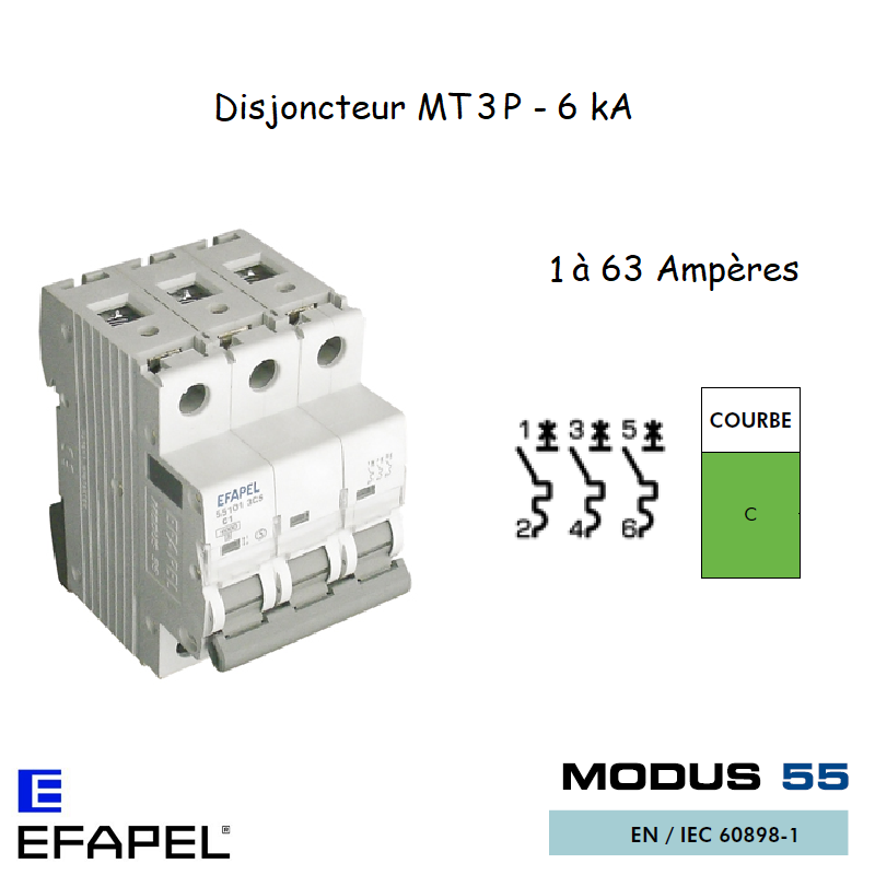 DISJONCTEUR MT SUPER 3P 551XX 3CS