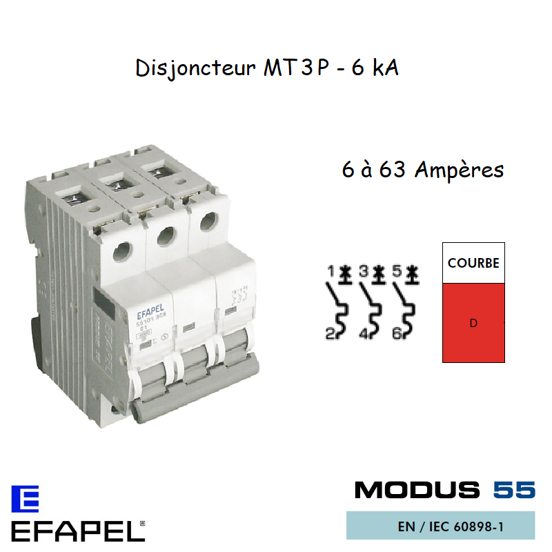 DISJONCTEUR MT SUPER 3P 551XX 3DS