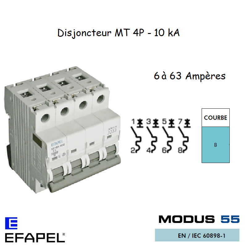 DISJONCTEUR MT ULTRA 4P 551XX 4BU