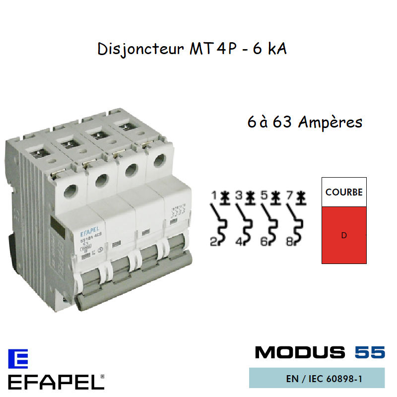 DISJONCTEUR MT SUPER 4P 551XX 4DS