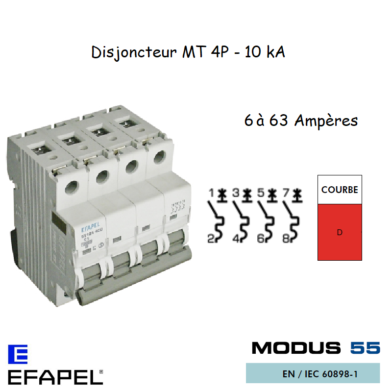 DISJONCTEUR MT ULTRA 4P 551XX 4DU