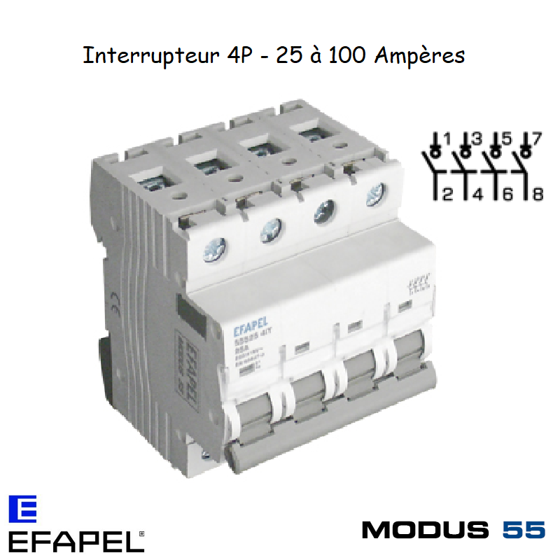 Interrupteur 4P 555-- 4IT